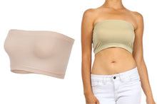 Seamless Bandeau Crop-Top Bralettes