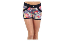 Floral Stretch Jean Shorts