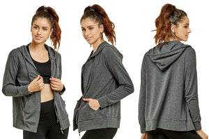 Lightweight & Cotton Hoodie Jacket (Active or Casual)