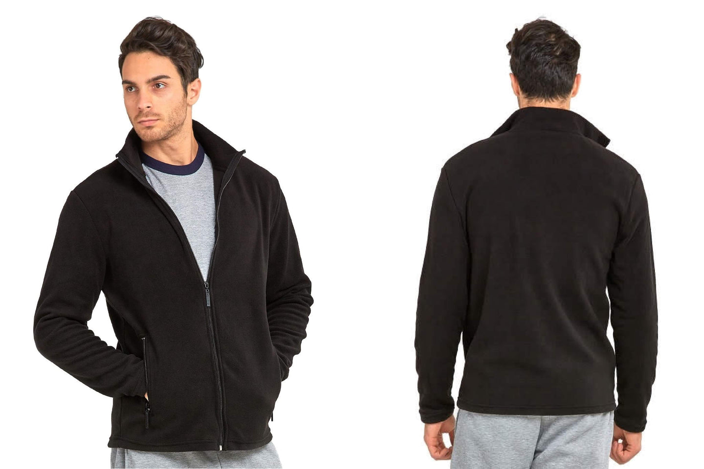 Men's Plush Fleece Zipper Jacket