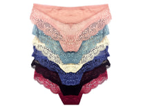 All-Over Lace with Sheer Back Bikini Panties