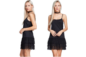 Cami Slip Dress Extender with Crochet Hem