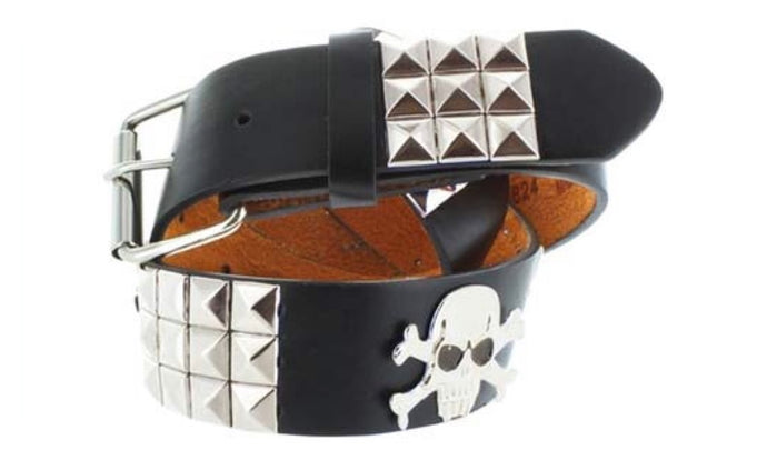 Studded Skull Faddism Leather Belt