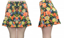 Fitted Flare Floral Skirt