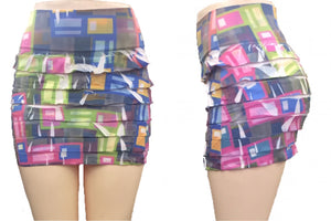 Tiered & Layered Frills Mini Skirts