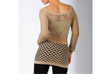 Convertible Long Sleeve Fishnet Top-to-Dress