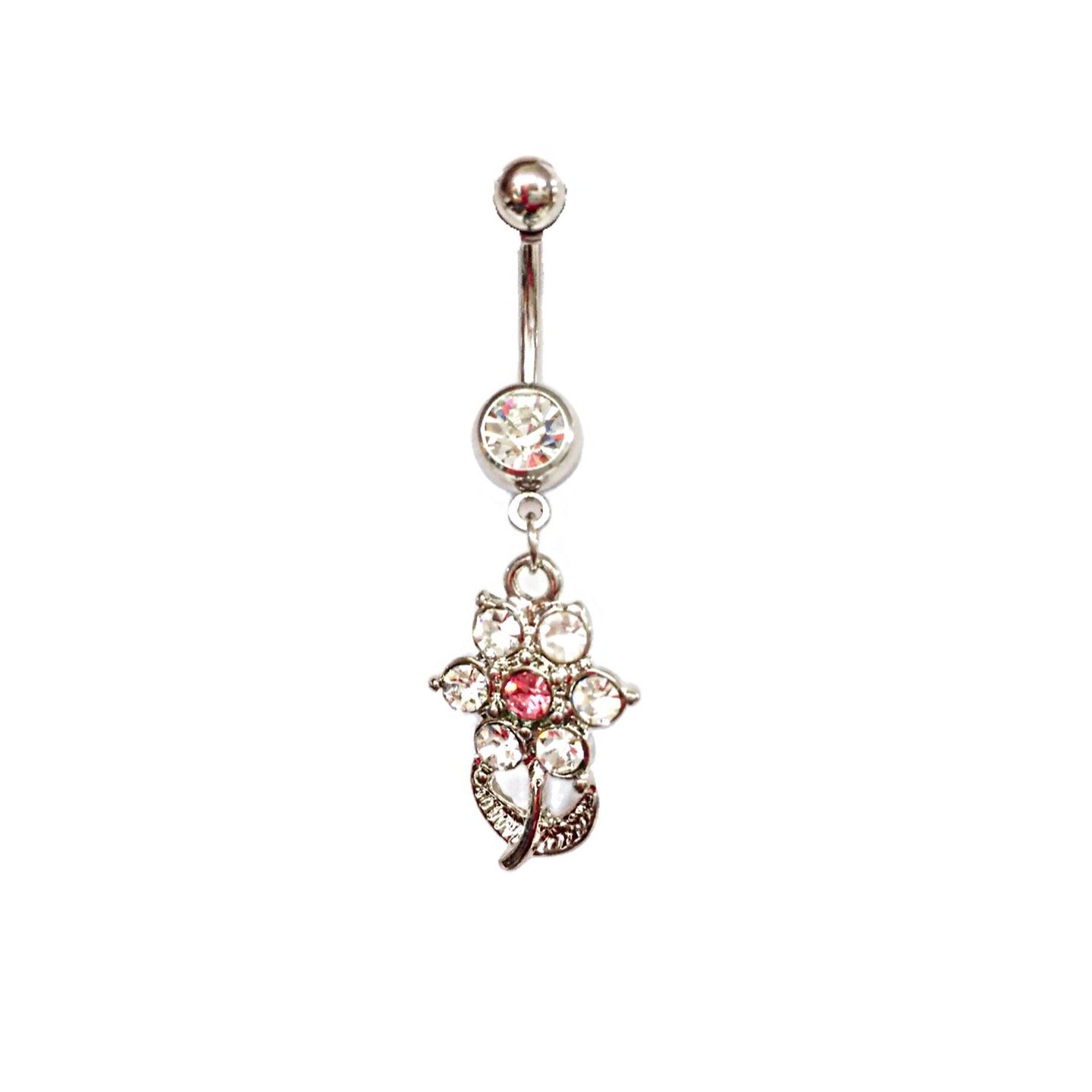 Stainless Steel Belly Rings - Flowers