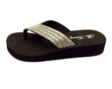 Slip-On Crystal Thong Sandals