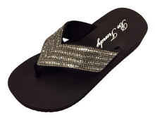 Slip-On Crystal Thong Sandals