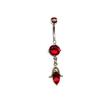 Stainless Steel Belly Rings - Dangling Droplets