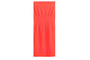 Strapless & Seamless Tube Top Dress with Ribbed Waist