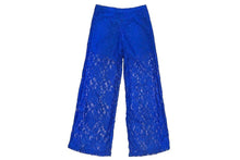 Wide Floral Lace Pants with Built-In Shorts