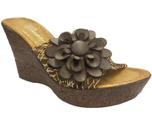 Sunflower Easy Slip Wedge Sandals