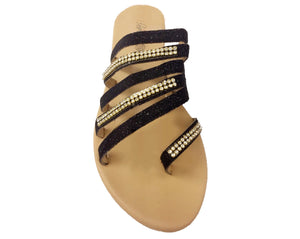Shimmery Rhinestone Sandals