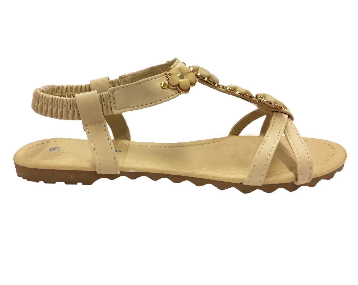 Gold Petal Flourishing Sandals