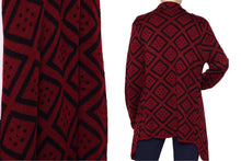 Over-Sized Geometric Cardigan Sweater