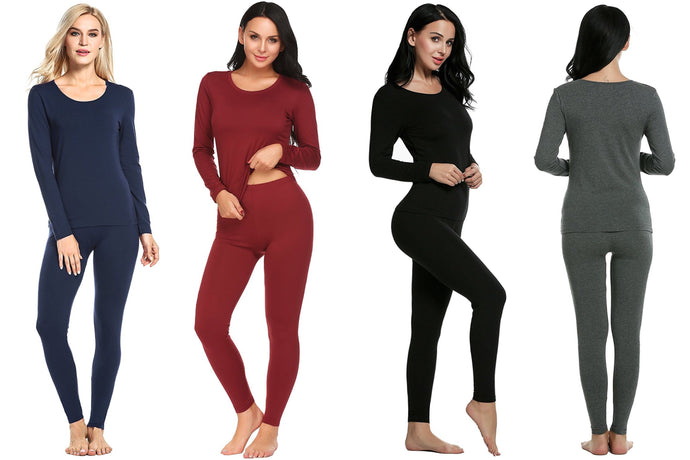 Thermal and Fleece Lined Top and Bottom Set