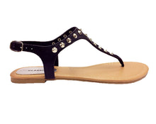 Studded Flat Thong Sandals