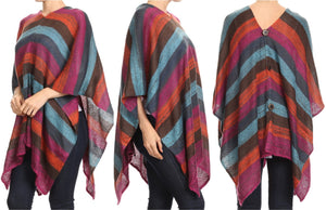Relaxed Fit & Flowy Knit Poncho