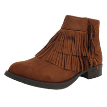 Heeled Ankle Boots with Fringes