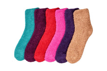 Fuzzy Soft Plush Fleece Socks (12 Pairs)