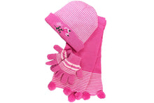 Girl's Scarf, Hat & Gloves Rose Set (3-Piece Set)