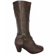 Wide Calf Riding Low Heel Boots