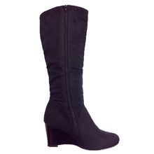 Winkle & Suede Wedge Boots