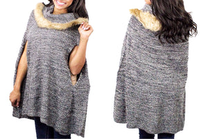 Pullover Comfort Poncho with Armholes