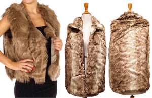 Autumn and Winter Short Faux Fur Vest