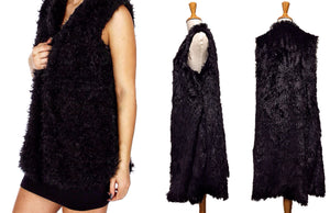 Lightweight & Sleeveless Faux Fur Long Body Vest