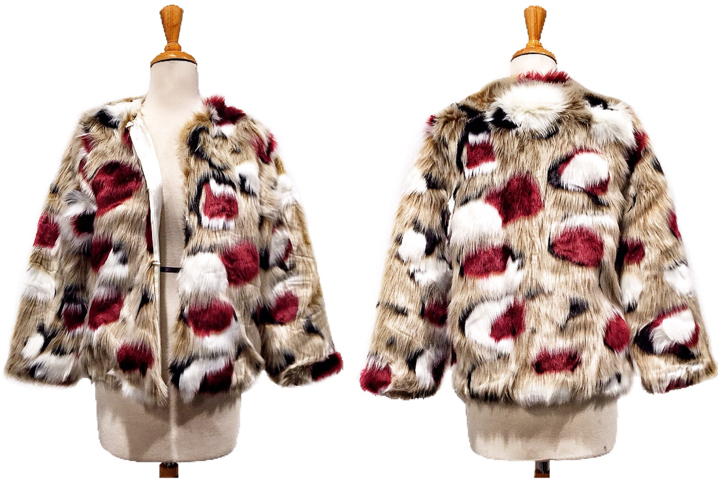 Shaggy & Feathered Fur Coat