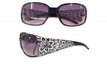 Oversized Flower & Rhinestone Sunglasses