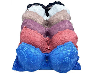 Push Up Front Close & Strappy Lace Bras