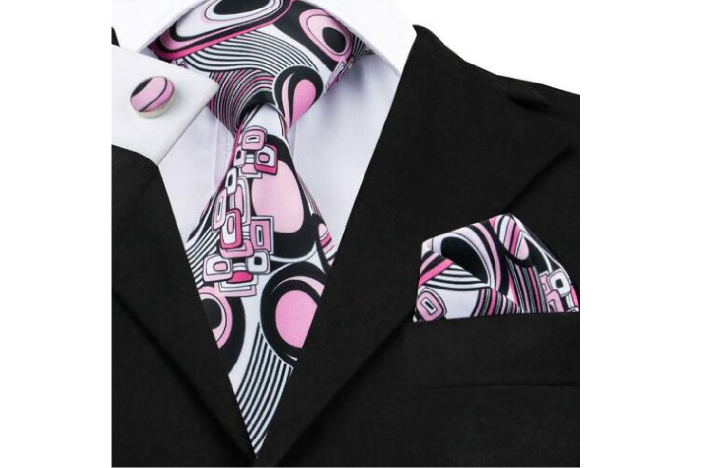 Designer Silk Tie Set (Purple)