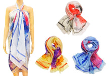 Oversize Sheer Chiffon Sarong Wrap Cover Up Scarf