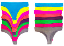 Colorful Thongs with "Love" in Rhinestones