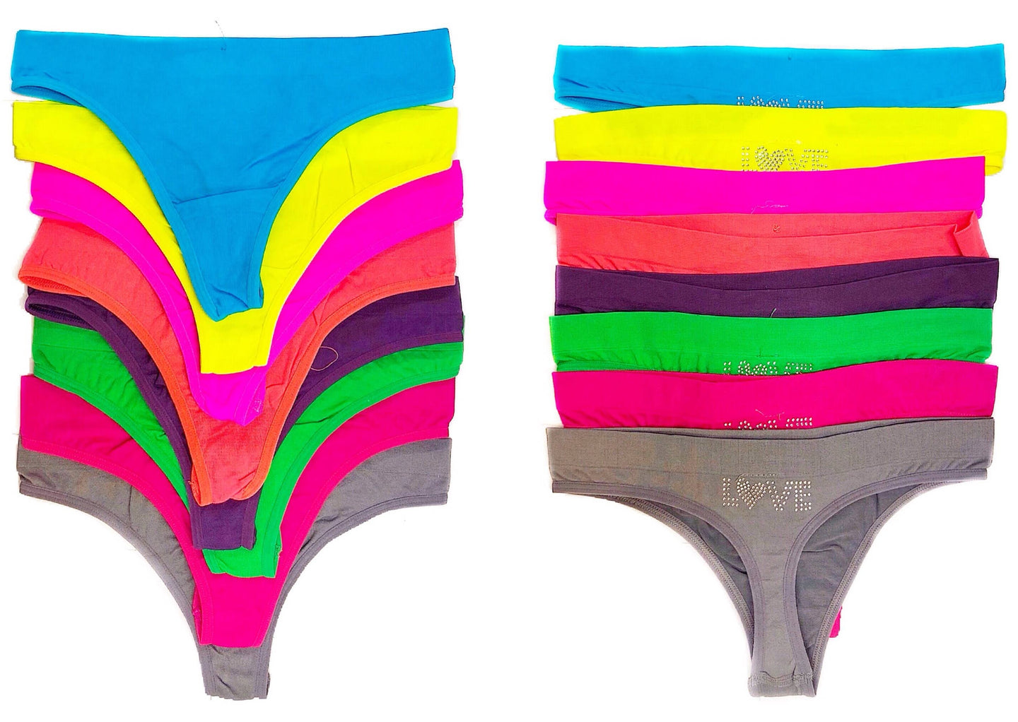 Colorful Thongs with 
