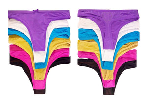 Colorful Stretchy & Rhinestone Thongs