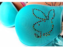 Rhinestone Bunny Push Up Bras