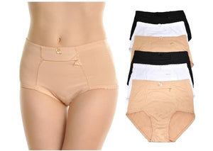 Slimming High Waist Briefs with Pockets (Neutral Colors)