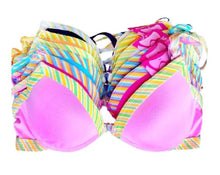 Colorful Open Front Criss Cross Back Bras