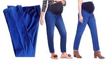 Maternity Cotton Crossover the Bump Panel Straight Jeans