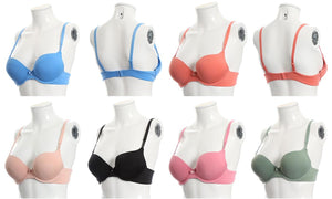 Extreme Double Push Up Silky Bras (Colored)