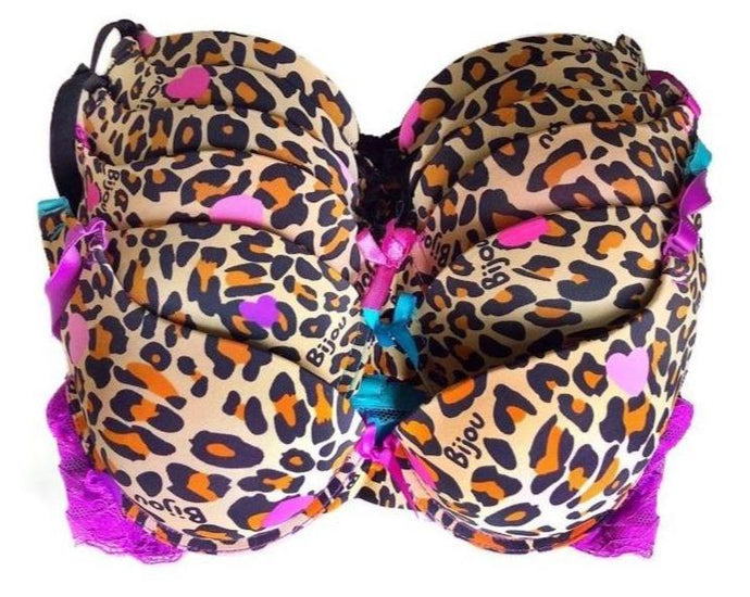 Foxy Animal Double Push Up Bras