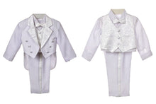 Virgin Mary Baptism Tux Suits for Boys and Toddlers (Silver)