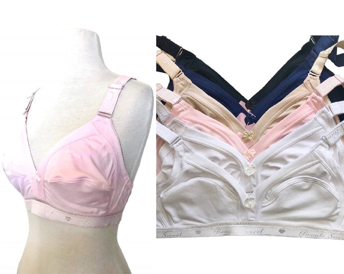 Wireless Unlined Bras with Wide Wing