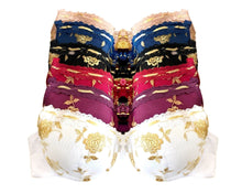 Golden Floral & Lace Full Coverage Bras