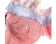 Unlined Elegant Floral Bras & Wide Wing