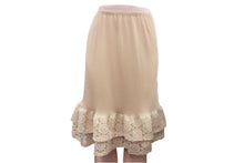 Skirt Slip Extender with Crochet Lace Hem